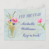 Ik heb de Waterverf Floral Classic Move Aankondigingskaart (Voorkant)