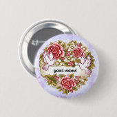 Ik heb de Wed Wedding Heart knop Ronde Button 5,7 Cm (Voorkant /achterkant)