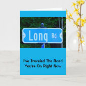 Ik heb de weg afgelegd waar je nu op zit kaart (Gele Bloem)