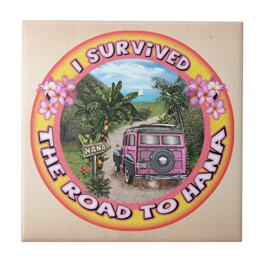 Ik heb de weg naar Hana overleefd Tegeltje (Voorkant)
