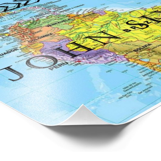 Ik heb de wereld overwonnen. foto afdruk (Hoek)