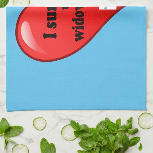 Ik heb de Widowmaker overleefd Theedoek (Gevouwen)