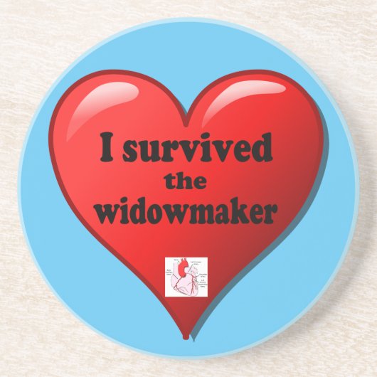 Ik heb de Widowmaker overleefd Zandsteen Onderzetter (Voorkant)