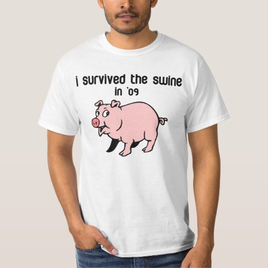 Ik heb de wijn overleefd t-shirt (Voorkant)