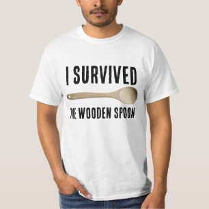 IK HEB DE WOODEN-SPOON, grappige T-shirts OVERGELA