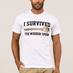 IK HEB DE WOODEN-SPOON, grappige T-shirts OVERGELA