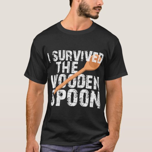 Ik heb de Wooden Spoon overleefd T-shirt (Voorkant)
