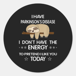 Ik heb de ziekte van Parkinson, ik heb niet de ene Ronde Sticker