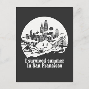 Ik heb de zomer in San Francisco City California o Briefkaart