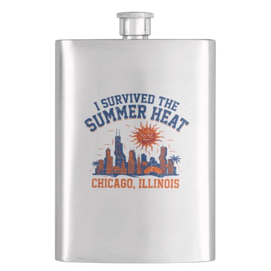 Ik heb de zomerse hitte Chicago Illinois overleefd Flacon (Voorkant)