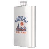 Ik heb de zomerse hitte Chicago Illinois overleefd Flacon (Links)
