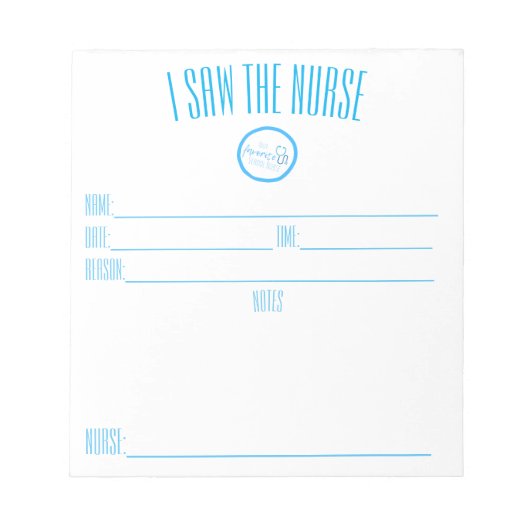 "Ik heb de zuster-laptop gezien Notitieblok (Voorkant)