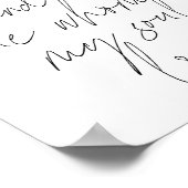 Ik heb degene gevonden die mijn ziel graag heeft.. poster (Hoek)