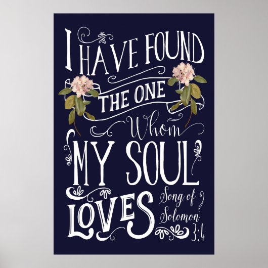 Ik heb degene gevonden die mijn ziel graag tekent. poster (Voorkant)