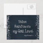 Ik heb degene gevonden die mijn ziel houdt van bij briefkaart (Voorkant / Achterkant)