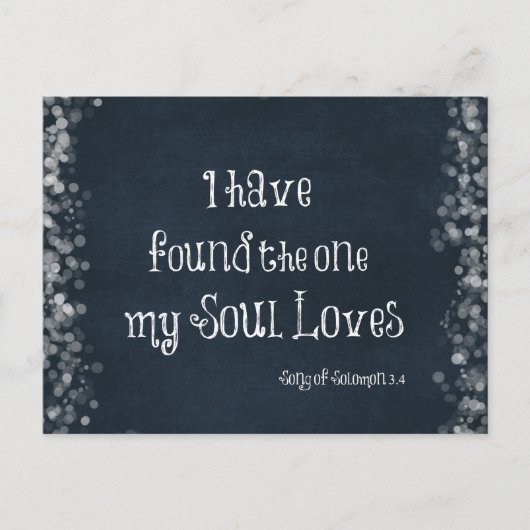 Ik heb degene gevonden die mijn ziel houdt van bij briefkaart (Voorkant)