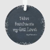 Ik heb degene gevonden die mijn ziel houdt van bij ornament (achterkant)