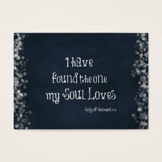 Ik heb degene gevonden die mijn ziel houdt van bij visitekaartje (Voorkant)