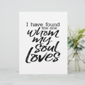 Ik heb degene gevonden die mijn ziel liefheeft (Staand voorkant)
