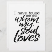 Ik heb degene gevonden die mijn ziel liefheeft (Voorkant / Achterkant)