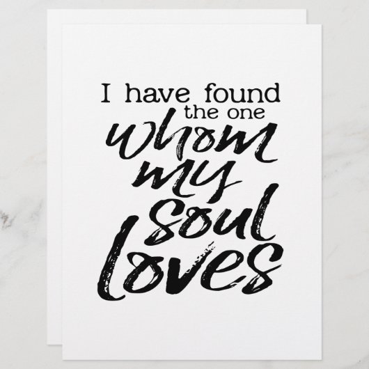 Ik heb degene gevonden die mijn ziel liefheeft (Voorkant / Achterkant)