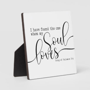 Ik heb degene gevonden die mijn ziel liefheeft... fotoplaat