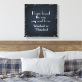 Ik heb degene gevonden die mijn ziel liefheeft met canvas afdruk (Insitu (Slaapkamer))