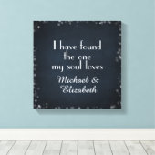 Ik heb degene gevonden die mijn ziel liefheeft met canvas afdruk (Insitu (Houten vloer))