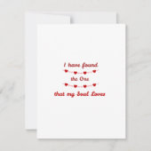 Ik heb degene gevonden die mijn ziel liefheeft op  feestdagenkaart (Voorkant)
