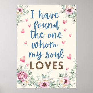 Ik heb degene gevonden die mijn ziel liefheeft poster