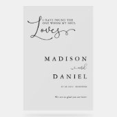 Ik heb degene gevonden van wie mijn ziel houdt! sc acryl bord (Voorkant)