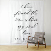 "Ik heb degene gevonden van wie mijn ziel houdt" T Wandkleed (In situ)