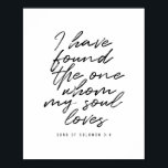 Ik heb degene gevonden waar mijn ziel van houdt. poster<br><div class="desc">Ik heb degene gevonden waar mijn ziel van houdt. -Song Solomon 3:4</div>