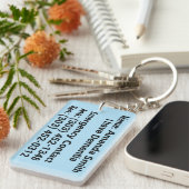 Ik heb Dementie Medisch Alert Sleutelhanger (Voorkant Rechts)