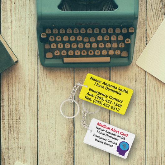 Ik heb Dementie Medisch Alert Sleutelhanger