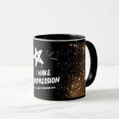 Ik heb Depressie_ Glitter en Spray Paint Mok (Voorkant rechts)