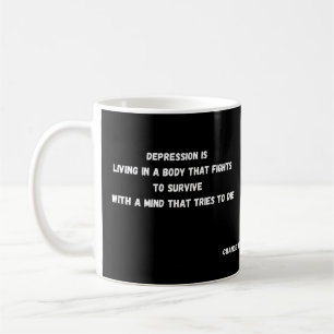 Ik heb depressie: lichaam vs geest koffiemok