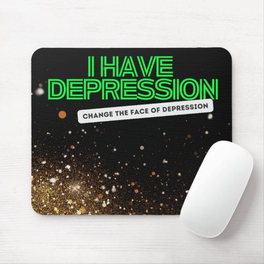 Ik heb Depressie Mousepad Muismat (Met muis)
