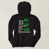 Ik heb Depressie _ QR CTFOD Hoodie (Design achterkant)
