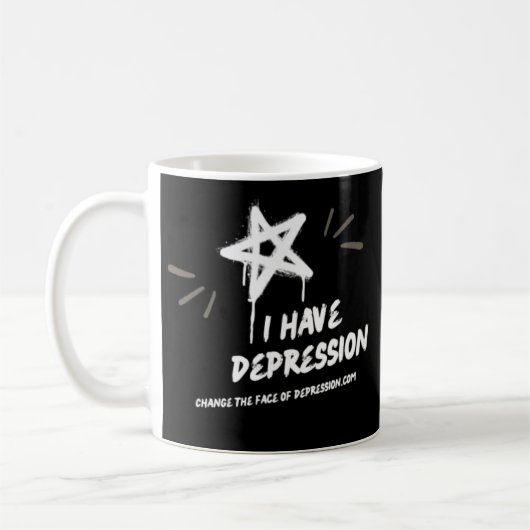 Ik heb Depressie Spray Paint Mok (Links)