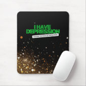 Ik heb Depression_verticle_ Mousepad Muismat (Met muis)