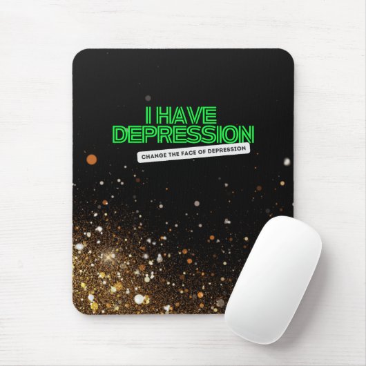 Ik heb Depression_verticle_ Mousepad Muismat (Met muis)