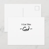 Ik heb deze Christelijke Jezus Briefkaart (Voorkant / Achterkant)