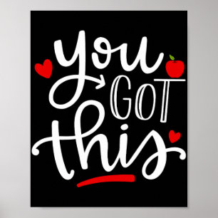 Ik heb deze grappige leraar student testen dag ges poster