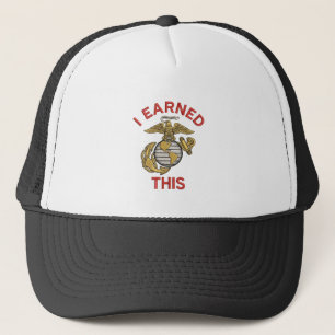 Ik heb deze Marine Eagle Cap verdiend Trucker Pet