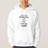 Ik heb deze spieren code schrijven grappige coder hoodie (Voorkant)