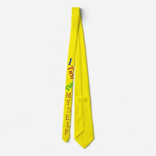 Ik heb deze Stropdas van mezelf vastgebonden - gra (Achterkant)