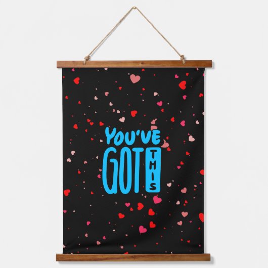 Ik heb deze typografie hangend wandkleed (Voorkant)