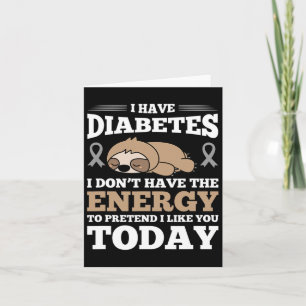Ik heb diabetes die ik niet heb. kaart