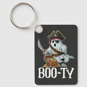 Ik heb die booty spookachtige piraat Halloween Sleutelhanger